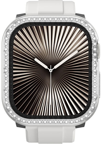 Watch 10 42MM Uyumlu Amazingthing Gleam Fit Fullguard Taşlı Sert Pc Kasa ve Ekran Koruyucu Şeffaf indirimleri