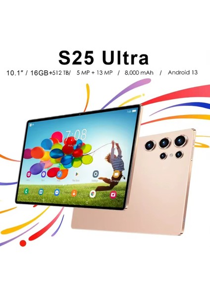 S25 Ultra Pro Tablet – 10.1” Fhd Ekran, 16GB Ram, 512GB Hafıza, Klavye Mause Hediyeli modelleri