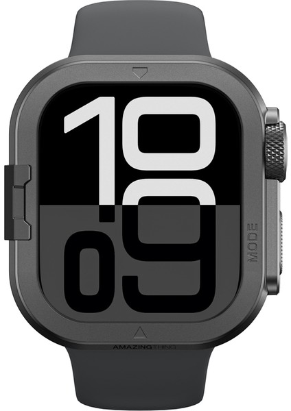 Watch 10 46MM Uyumlu Amazingthing Premium Armor Fit Fullguard Metal Kasa ve Ekran Koruyucu Siyah fiyatları