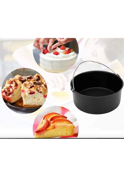 20CM Siyah Airfryer Pişirme Kabı Xxl Uyumlu fırsatları