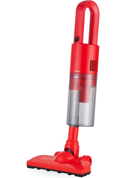 500W Kırmızı Dikey Elektrikli Süpürge, Güçlü Emiş ve Kolay Kullanım fırsatları
