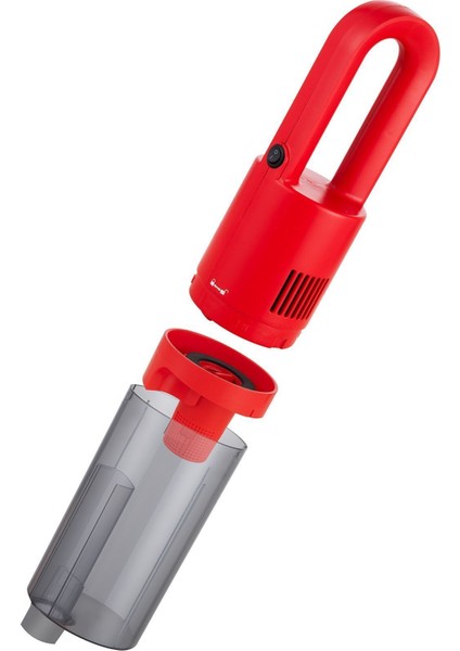 500W Kırmızı Dikey Elektrikli Süpürge, Güçlü Emiş ve Kolay Kullanım