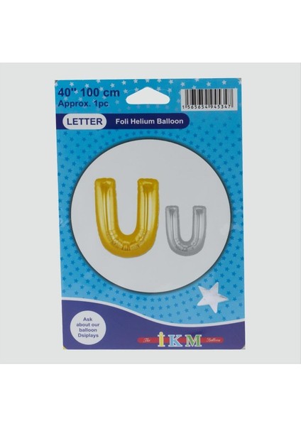 Sarı Renkli 40*100 Harfli Folyo Balon modelleri