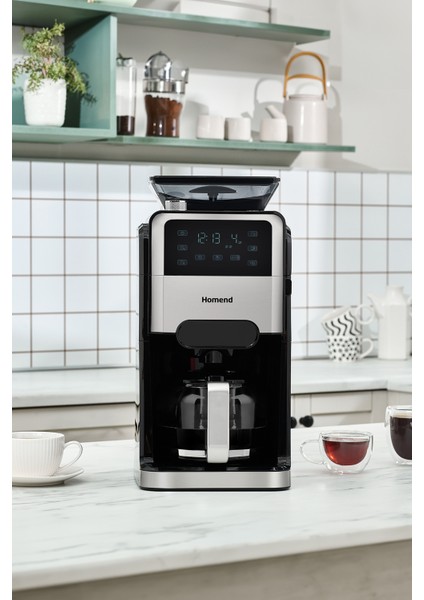 Öğütücülü Filtre Kahve Makinesi, Pratik ve Şık Tasarım