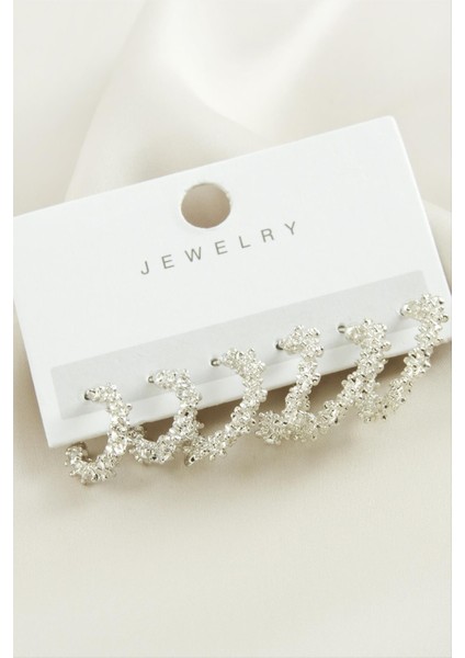 6 Adet Zikzak Metal Halka Küpe fiyatları