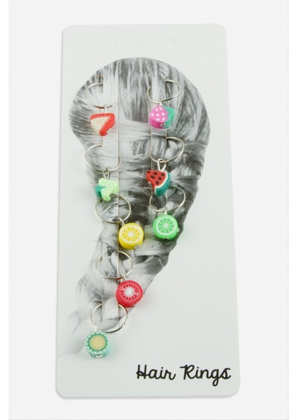 Meyve Silikon Saç Yüzüğü