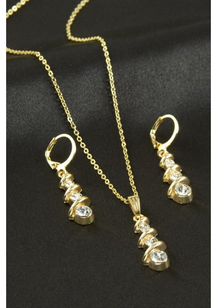 Salkım Taşlı Set Kolye