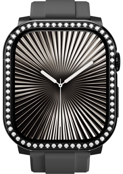 Watch 10 46MM Uyumlu Amazingthing Gleam Fit Fullguard Taşlı Sert Pc Kasa ve Ekran Koruyucu Siyah fiyatları