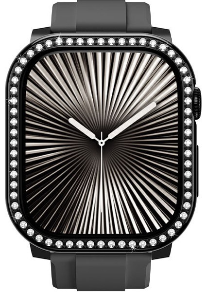 Watch 10 46MM Uyumlu Amazingthing Gleam Fit Fullguard Taşlı Sert Pc Kasa ve Ekran Koruyucu Siyah indirimleri