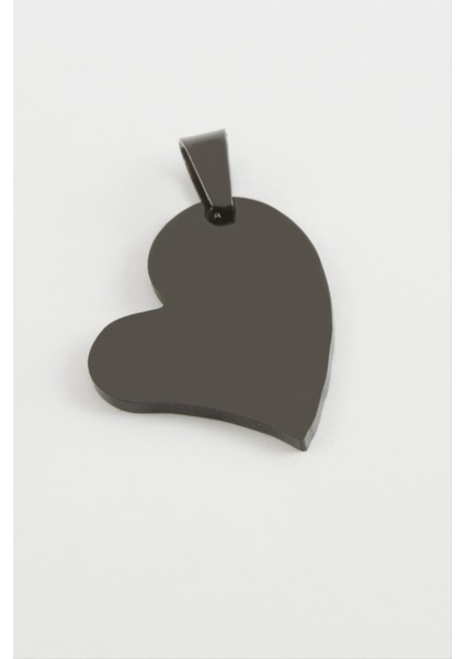 Kalp Isim Yazılabilir Çelik Kolye Ucu 2,5 cm