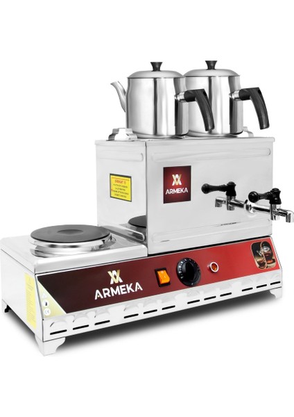 Sanayi Tipi 15L Elektrikli Çay Kazanı, Pleytli, Dayanıklı ve Kullanışlı