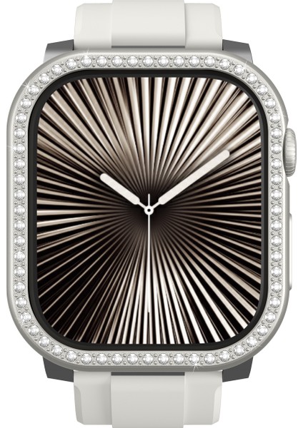 Watch 10 46MM Uyumlu Amazingthing Gleam Fit Fullguard Taşlı Sert Pc Kasa ve Ekran Koruyucu Starlight indirimleri