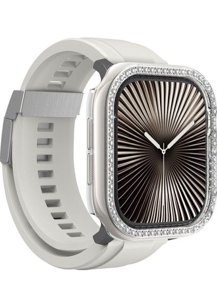 Watch 10 46MM Uyumlu Amazingthing Gleam Fit Fullguard Taşlı Sert Pc Kasa ve Ekran Koruyucu Şeffaf indirimleri