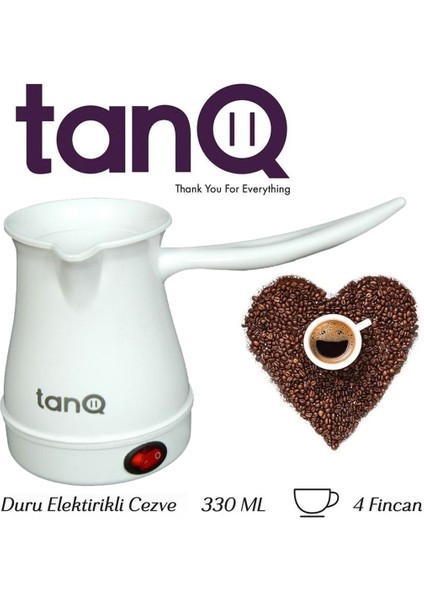 Elektrikli Plastik Cezve, Pratik ve Şık Türk Kahvesi Makinesi, Beyaz Renk fiyatları