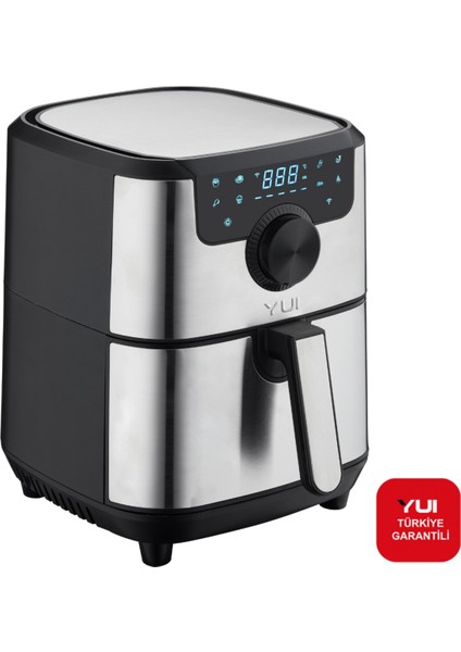 4.5l Dokunmatik Ekran Yağsız Fritöz 1500W Siyah, Türkiye Garantili