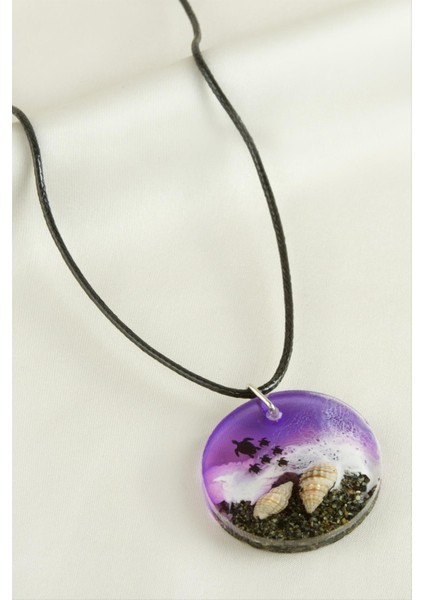 Kaplumbağa Deniz Efektli Epoksi Kolye fiyatları