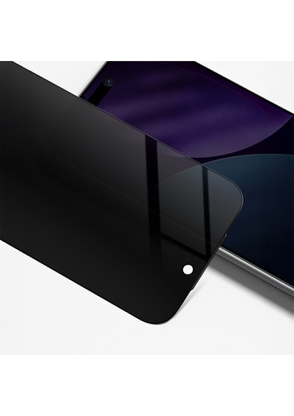 iPhone 17 Pro Max Uyumlu Amazingthing Titan Privacy Iz Bırakmayan Temperli Ekran Koruyucu Siyah