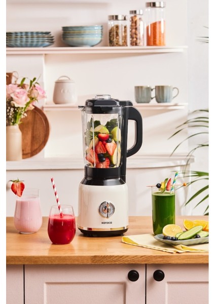 Vintage Tarzı Smoothie Blender, Şık ve Kullanışlı Mutfak Cihazı