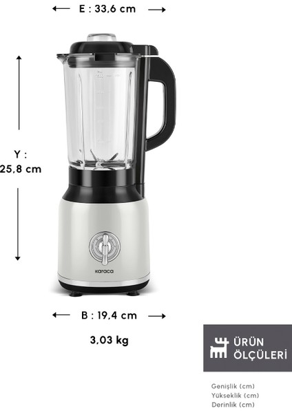 Vintage Tarzı Smoothie Blender, Şık ve Kullanışlı Mutfak Cihazı fiyatları