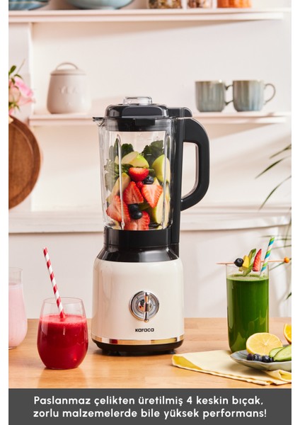 Vintage Tarzı Smoothie Blender, Şık ve Kullanışlı Mutfak Cihazı modelleri