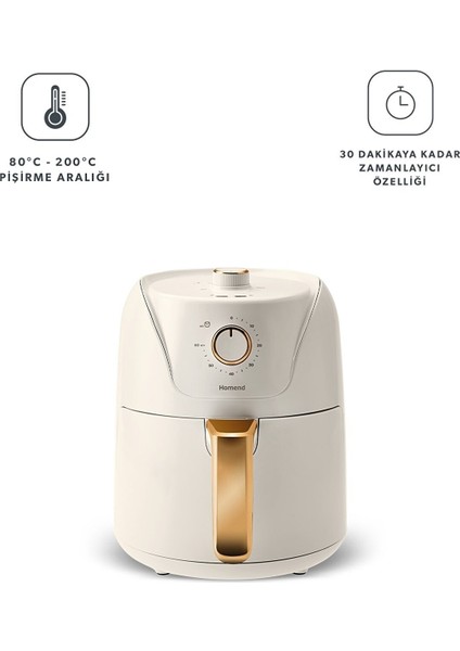 8 Programlı Yağsız Fritöz 4,3l, Sağlıklı ve Pratik Kullanım