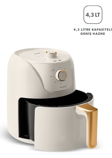 8 Programlı Yağsız Fritöz 4,3l, Sağlıklı ve Pratik Kullanım