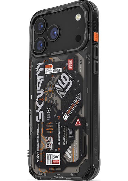 iPhone 17 Pro Max Uyumlu Kılıf Desenli Airbag Tasarımlı Skinarma Spectra Kapak Siyah fiyatları
