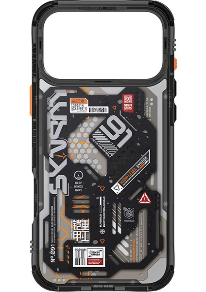 iPhone 17 Pro Max Uyumlu Kılıf Desenli Airbag Tasarımlı Skinarma Spectra Kapak Siyah fırsatları