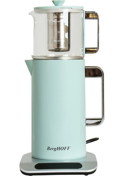 Mint Yeşil Retro Çay Makinesi 1,7 L, Şık ve Kullanışlı Tasarım