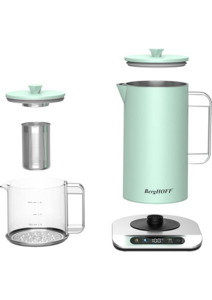 Mint Yeşil Retro Çay Makinesi 1,7 L, Şık ve Kullanışlı Tasarım fiyatları