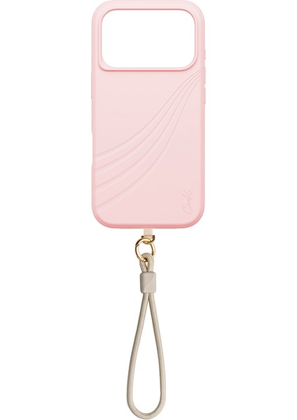 iPhone 17 Pro Max Uyumlu Kılıf M-Safe Özellikli Soft Arka Yüzey Askı Ipli Coehl Serina Kapak Pembe fiyatları