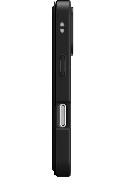 iPhone 17 Pro Max Uyumlu Pu Kartlıklı Kapaklı Amazingthing Glamour Foilo Serisi Kılıf Siyah