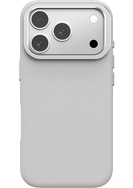 iPhone 17 Pro Max Kılıf M-Safe Şarj Özellikli Standlı Amazingthing Glamour Mag Serisi Pu Kapak Gri modelleri