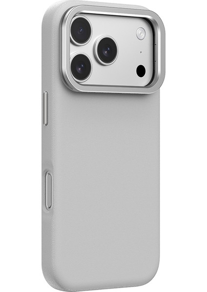 iPhone 17 Pro Max Kılıf M-Safe Şarj Özellikli Standlı Amazingthing Glamour Mag Serisi Pu Kapak Gri fırsatları