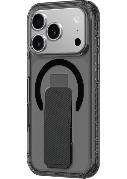 iPhone 17 Pro Max Uyumlu Kılıf M-Safe Şarj Özellikli Standlı Amazingthing Titan Pro Plus Kapak Siyah modelleri