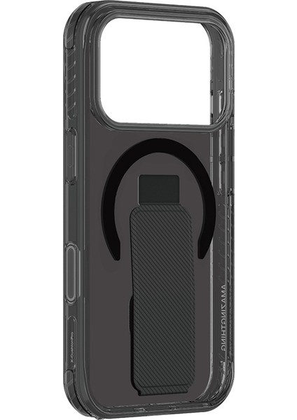 iPhone 17 Pro Max Uyumlu Kılıf M-Safe Şarj Özellikli Standlı Amazingthing Titan Pro Plus Kapak Siyah fırsatları