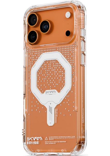 iPhone 17 Pro Max Uyumlu Kılıf Skinarma M-Safe Özellikli Iml Baskılı Holografik Myst Kapak Şeffaf fiyatları