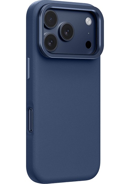 iPhone 17 Pro Max Kılıf M-Safe Şarj Özellikli Standlı Amazingthing Glamour Mag Serisi Pu Kapak Mavi modelleri