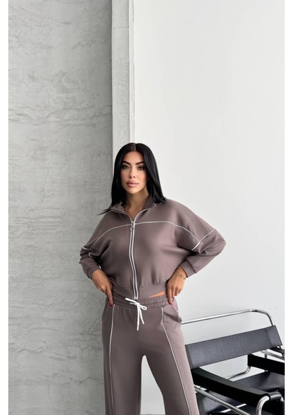 Modal Kumaş Şeritli Eşofman Takımı NBTG106 fırsatları