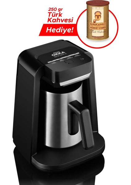 Krom Türk Kahve Makinesi Okka Rich Spin M Sütlü, Kaliteli ve Şık Tasarım