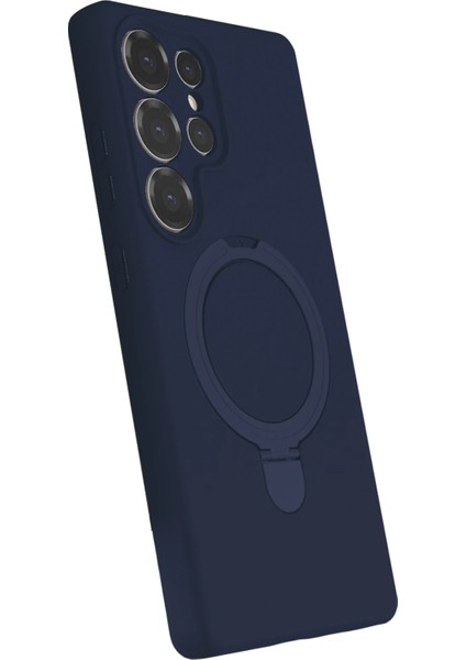 Msa-Shop Newface Samsung Galaxy S23 Ultra Regal Magsafe Standlı Kapak - Lacivert fiyatları