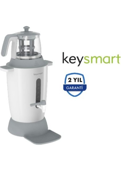 Gri Elektrikli Semaver, Pratik ve Şık Içme Keyfi