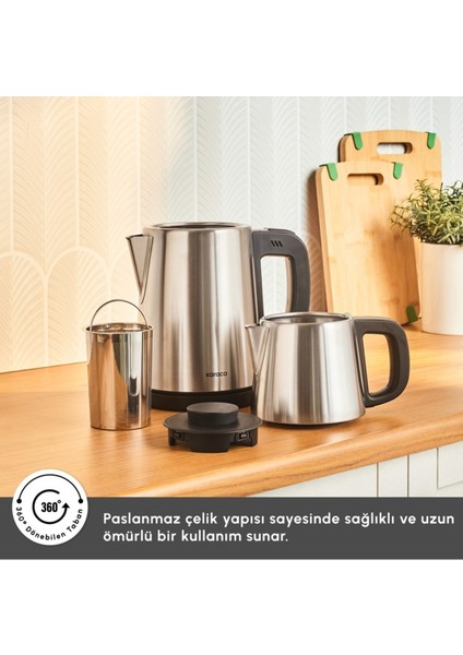 Modern Dem Çay Makinesi, Şık ve Kullanışlı Tasarım, Hızlı Demleme Özelliği indirimleri