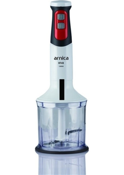 Beyaz 1200 W Çok Işlevli Blender Seti, Güçlü ve Şık Tasarım