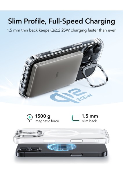 Apple iPhone 17 Classic Hybrid Magsafe Standlı Kılıf - Kamera Kontrol Buton modelleri