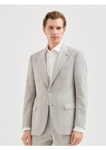 Erkek 6 Drop Ceket-Gri