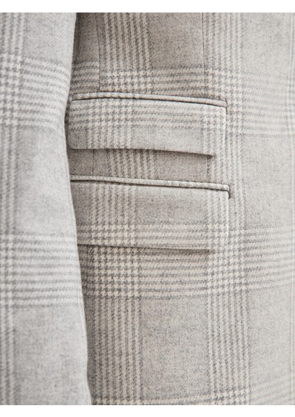 Erkek 6 Drop Ceket-Gri