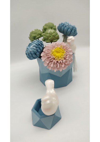 Bahar Çiçekli Saksı ve Tealıght Mumluk fiyatları