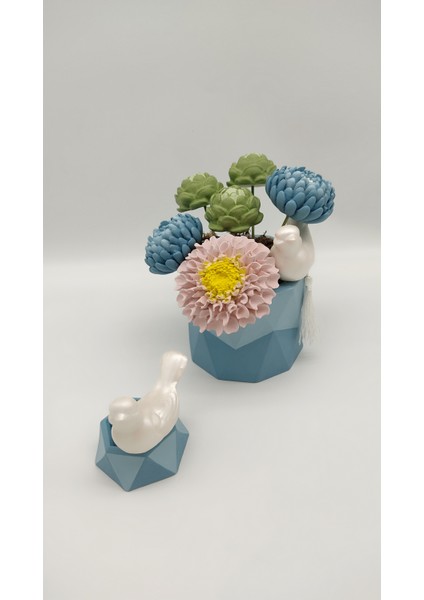 Bahar Çiçekli Saksı ve Tealıght Mumluk modelleri