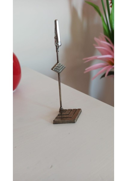 Vintage Anadolu Hayat Emeklilik Promasyonu Metal Kıskaçlı Kağıt Tutucu